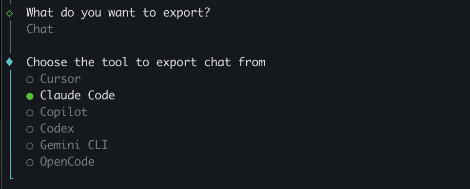 Select Claude Code as the source
