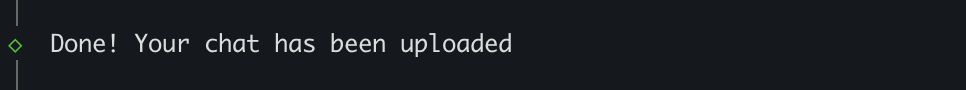 Export complete